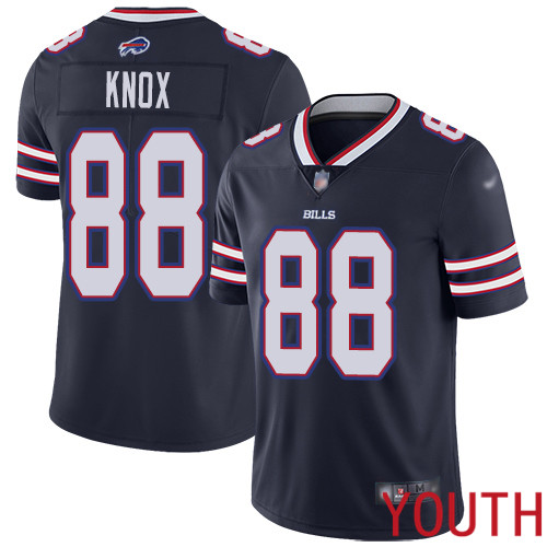 Youth Buffalo Bills #88 Dawson Knox Limited Navy Blue Inverted Legend NFL Jersey->youth nfl jersey->Youth Jersey